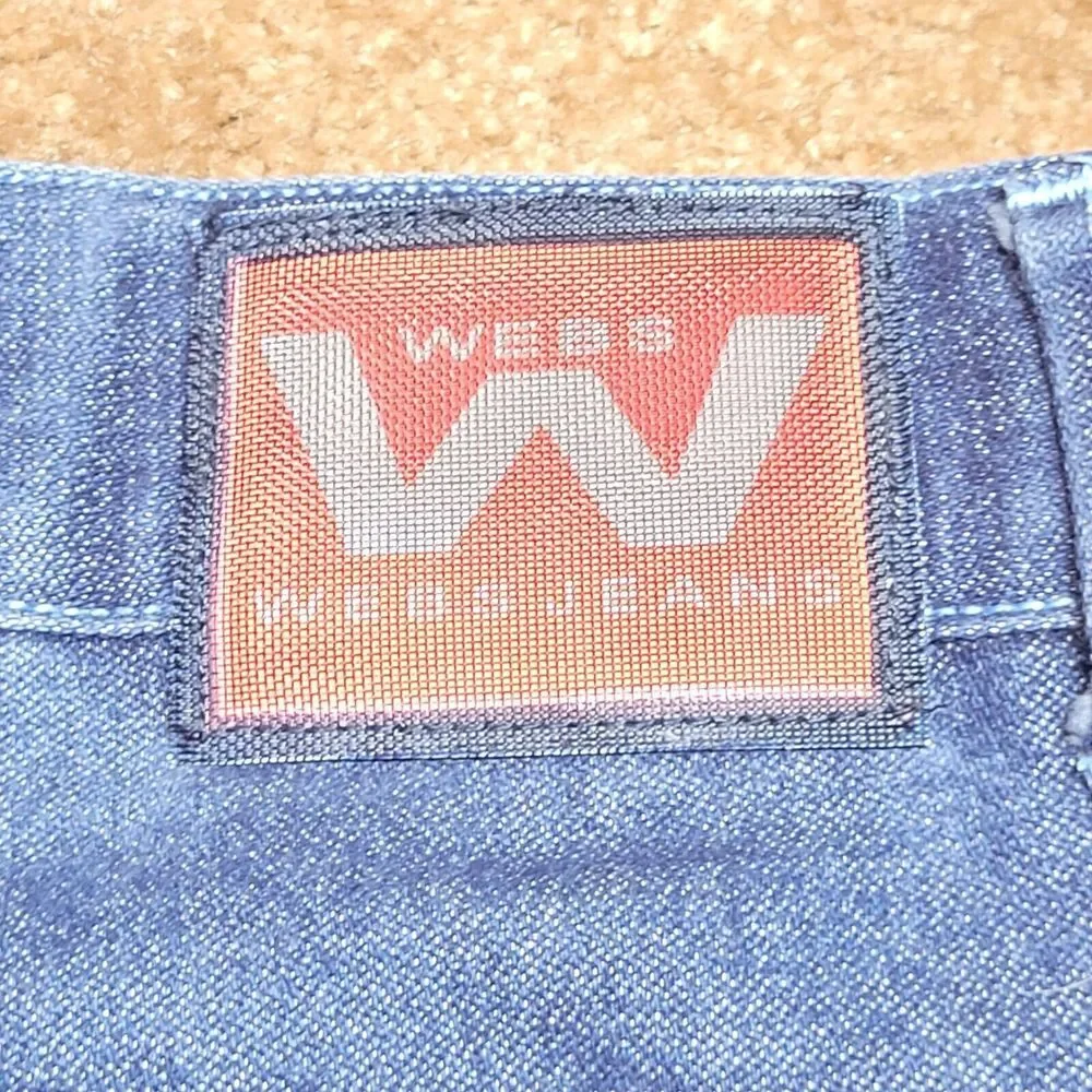 Webs Jeans Men's‎ Size 36 Shorts Dark Denim Red Label Y2K Grundge Hip Hop